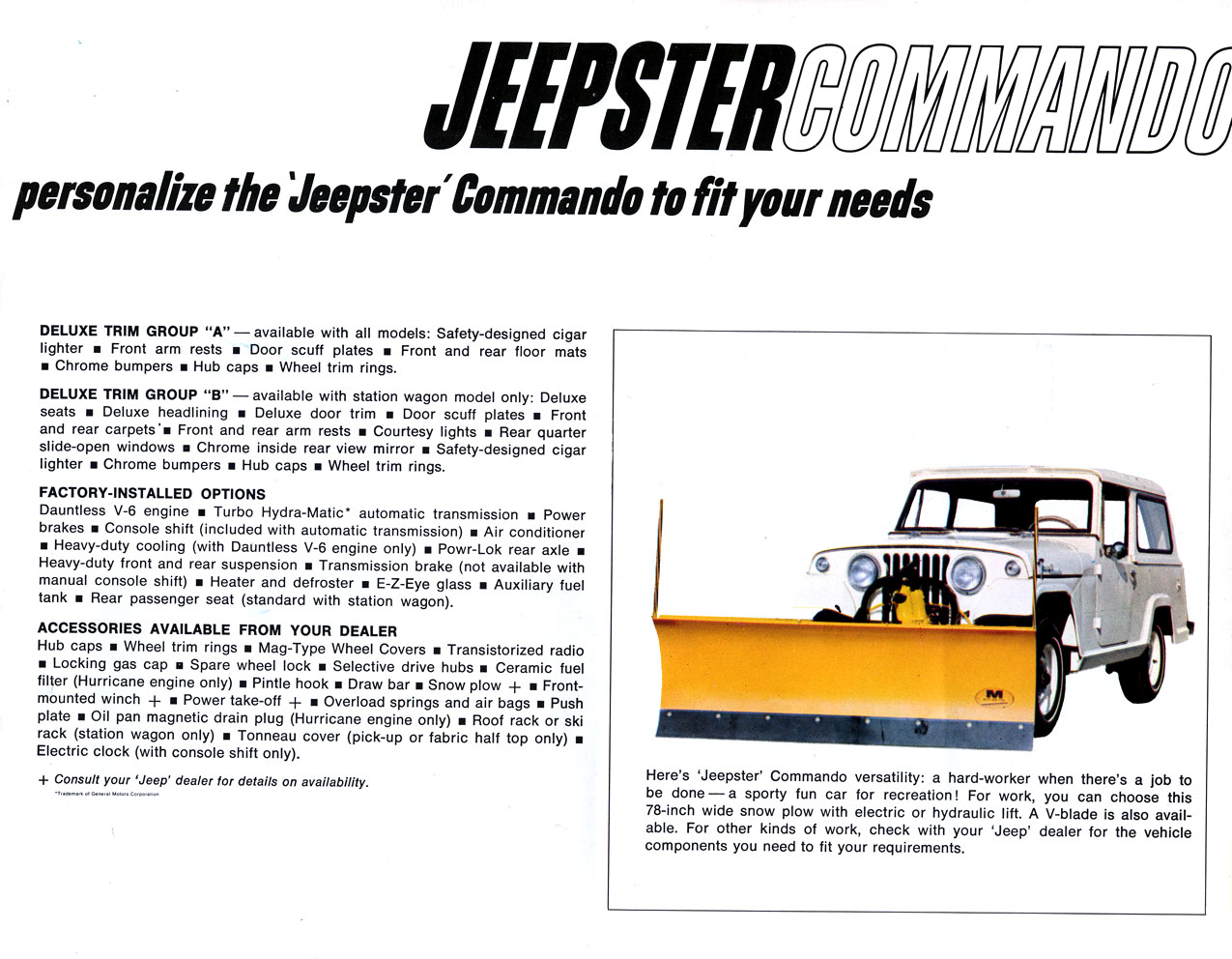 1966 Jeep Jeepster Commando Brochure Page 7